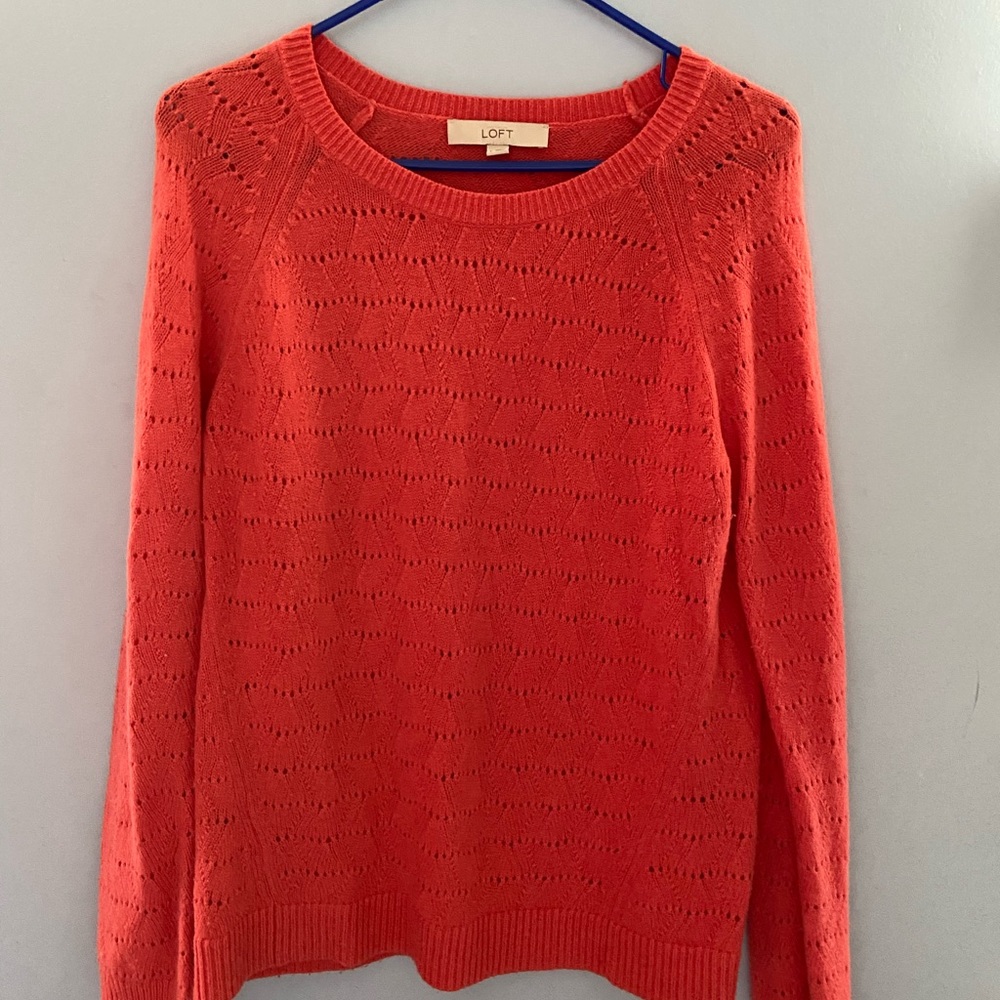 Loft coral sweater